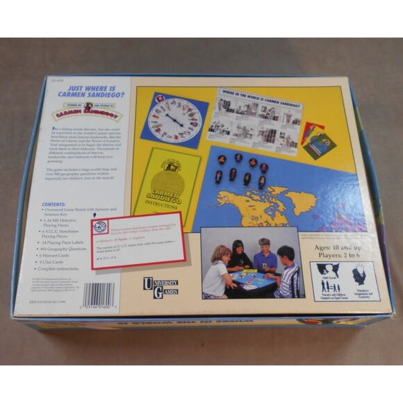 1992 Where in the World is Carmen Sandiego? University Games #1600 Complete - Picture 6 of 9